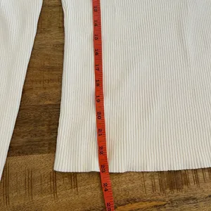 & Other‎ Stories Sweetheart Neckline Fitted Ribbed Knit Sweater M White thumbnail 9