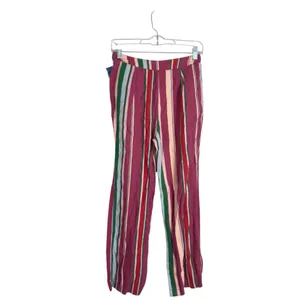 Free People Size 2 Vertical Striped Wide Leg Pants ‎Boho Chic Eclectic Grandpa thumbnail 4