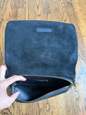 Madewell The Flap Convertible Crossbody Bag Black Leather Minimalist Travel thumbnail 8