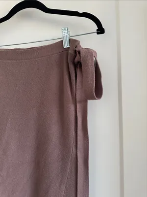 Zara mauve wrap skirt thumbnail 2