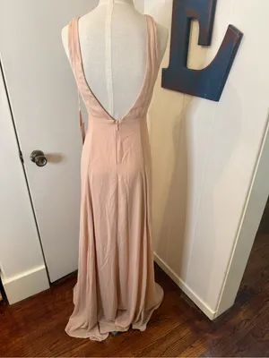 Show Me Your MuMu Dusty Blush V-Neck Maxi Dress Size XS thumbnail 6