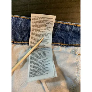 H&M Regular Waist Jean Shorts‎ Womens 10 Medium Wash Denim Festival DIY Cut Off thumbnail 8