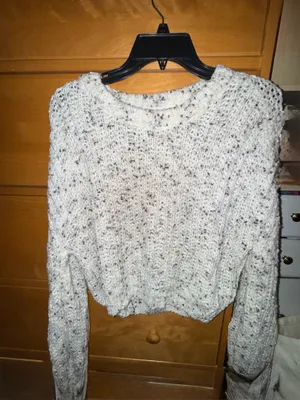 Garage Knitted Off White Speckled Sweater Size M thumbnail 2