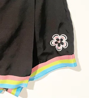 Dolls Kill x Powerpuff Girls Size Medium Black Rainbow Stripe Skort Shorts Skirt thumbnail 2