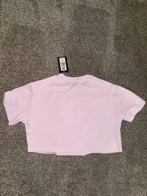 Converse Star Chevron Cropped T-Shirt in Light Pink thumbnail 2