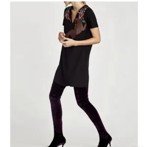 ✨Zara Rubberized Jaguar Casual Sz Medium Dress✨ thumbnail 7