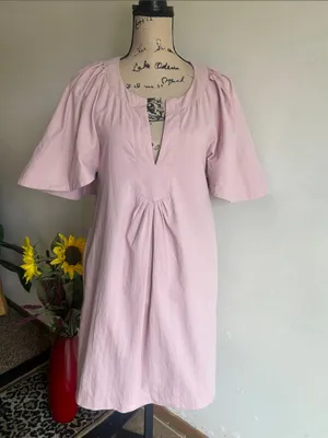 Tuckernuck Pomander Place Finley Flutter Sleeve Mauve Pink Mini Dress Size XS thumbnail 7