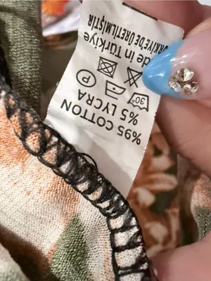 Olive Green Floral Bell-Sleeve Mini Dress thumbnail 5