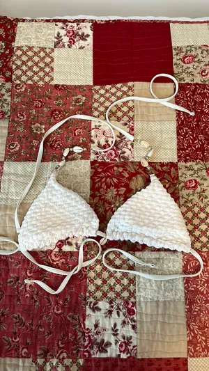 shein shell triangle bikini set thumbnail 4