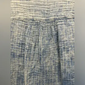 Free People Anguilla Washed Pullover Blue Top Size XS thumbnail 8