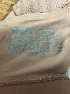 Tommy John Second Skin Comfort Lace Triangle Bralette Womens Size M A-C thumbnail 5