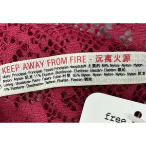 Free People Intimately Bandeau Bra Lacey Looks Burgundy Small Strapless New Red thumbnail 6