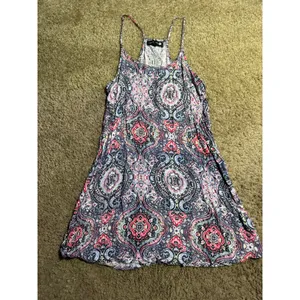 Cotton‎ On Womens Paisley Medallion Racerback Mini Dress Pink Blue XS thumbnail 2