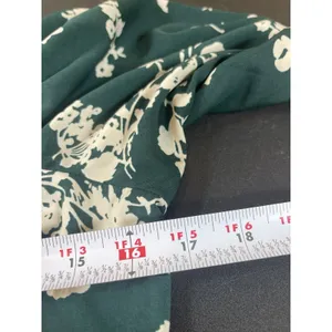 Abercrombie & Fitch Milkmaid Floral Top Green Cottagecore Puff Sleeve Smocked M thumbnail 11