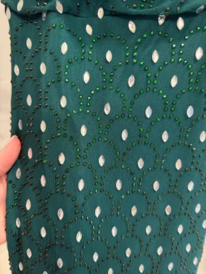 Seni and Cade green formal dress thumbnail 3