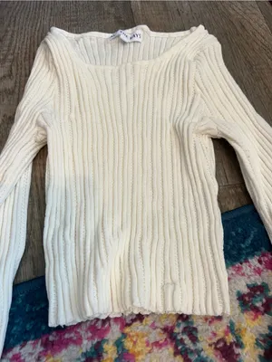 ALL THE WAYS Desirae Knit Top in White thumbnail 12