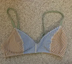 Aerie Scoop Striped Bikini Top thumbnail 1