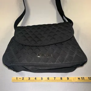 Vera Bradley Purse Crossbody Black Quilted thumbnail 9