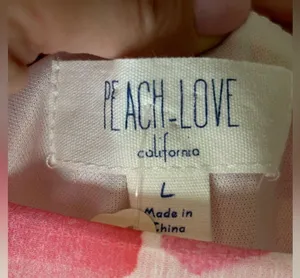 PEACH LOVE CALIFORNIA floral flutter sleeve tired ruffle hem mini dress thumbnail 7