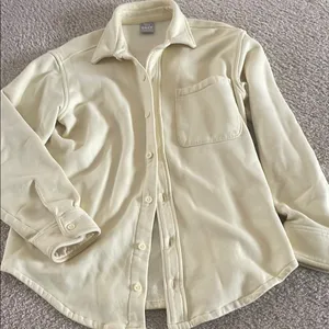 Aritzia Cream Casual Jacket with Relaxed Fit thumbnail 1