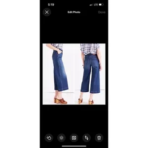 Madewell Womens Wide Leg Crop Jeans Size 26 X 23.5 F6251 Denim High Rise thumbnail 11