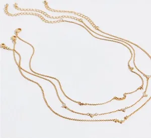 Free people give me away gold layered necklaces thumbnail 5
