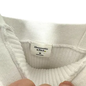Abercrombie & Fitch‎ White Ribbed Knit Sweetheart Tank Top Sweater Casual Preppy thumbnail 3