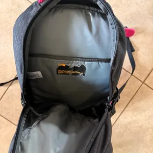 The North Face Padded Laptop Flexvent Vault Backpack Black/Pink thumbnail 7