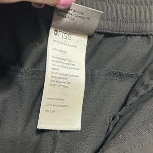 Figs Womens Scrub Pants XL Black Nylon Stretch‎ Straight Leg Medical Uniform thumbnail 9