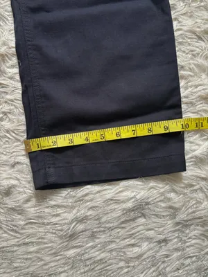 GAP Black Women’s Straight-Leg Twill Elasticized Pant Size L thumbnail 8