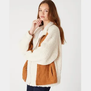 NWT BLANKNYC Faux Suede & Faux Shearling Trucker Jacket Small, CATCH ME OUTSIDE thumbnail 7