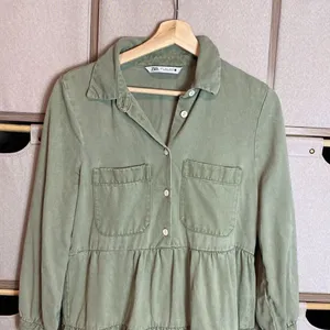 Zara Lyocell tiered mini dress thumbnail 3