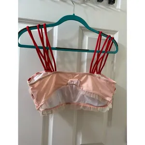 NWT Retro Stage 1950’s Lace Strawberry Tankini Top - Women’s Size XL thumbnail 5