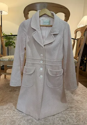 Banana Republic pink cotton trench coat thumbnail 1