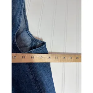 Skies Are Blue Indigo Paneled Denim Swing Top XS Tank Medium Wash Sleeveless thumbnail 8