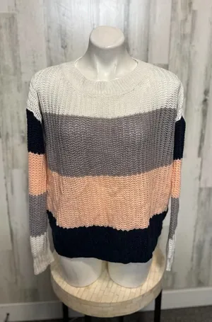 Stripped sweater White thumbnail 1