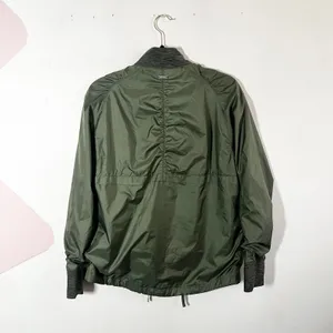 Prana Windbreaker Jacket Womens‎ Medium Olive Green Zip Up thumbnail 2
