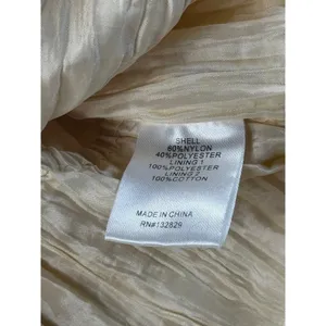 NBD Womens Cream Crinkle Wrap‎ Tie Waist Long Sleeve Blouse Top Size S thumbnail 9