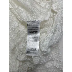 Edikted Textured Sheer Lace Mini Dress In White Size L thumbnail 8
