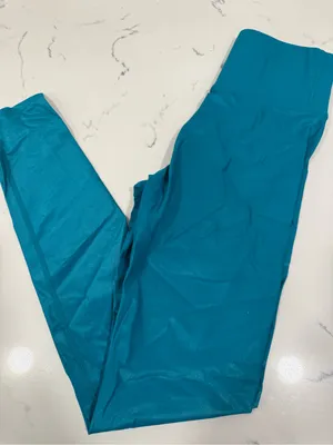 Carbon38 Deep Teal High-Waist Performance Leggings thumbnail 1