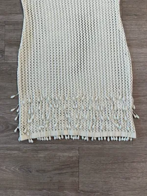 Peppermayo Carpe Diem Crochet Mini Dress in Ivory, Size S/M thumbnail 4