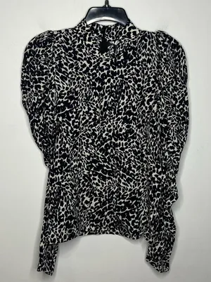 Zara puffed sleeves blouse‎ lightweight new with tags size medium thumbnail 1