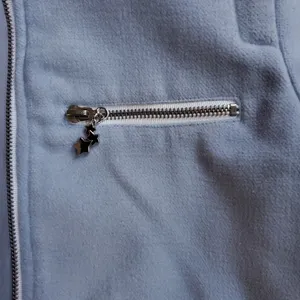 Light blue hip length dressier jacket size medium 💙 thumbnail 3