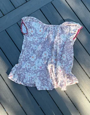 Free People Ruffle Top Floral thumbnail 3
