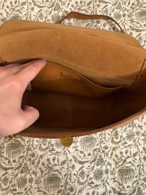 Madewell Tan Leather Crossbody with Gold-Tone Clasp thumbnail 3