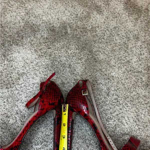 ALDO Red Snakeskin Stiletto Heels | New Without Box | Size 8.5 thumbnail 9