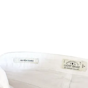 Lucky Brand White Hayden Skinny Jeans Sz 4 thumbnail 6