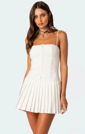 Edikted Mini Dress White thumbnail 1