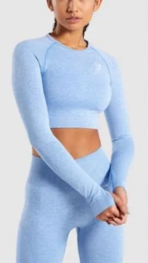 Gymshark Light Blue Leggings and Top Set thumbnail 1