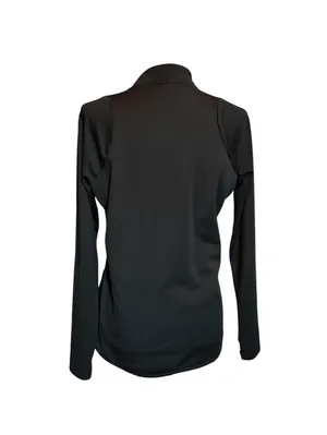 Nike Dri-FIT Black Long Sleeve Athletic Pullover Top Medium thumbnail 2